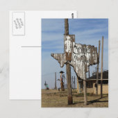 Tex the Cowboy und Texas-Zeichen Postkarte (Vorne/Hinten)