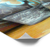 Texan Cowboy Stiefel drucken Poster (Ecke)