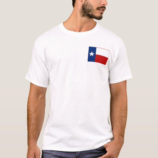 Texan Flag + Map T - Shirt (Vorderseite)