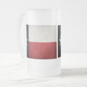 Texan Flag Mattglas Bierglas (Vorderseite Links)