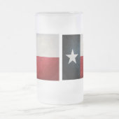 Texan Flag Mattglas Bierglas (Mittel)