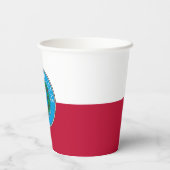 Texan Flag & Seal, Flag of Texas Pappbecher (Rückseite)