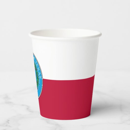 Texan Flag & Seal, Flag of Texas Pappbecher (Rückseite)