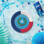 Texan Flag & Seal, Texas Pappteller (Party)
