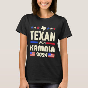 Texan für Kamala 2024 Patriotische Demokraten Kamp T-Shirt