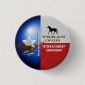 Texan für Trumpfknopf Button (Vorderseite)