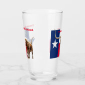 Texan, Geboren und aufgezogen, Bierglas Glas (Links)