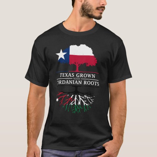 Texan gewachsen mit jordanischen Wurzeln T-Shirt (Vorderseite)