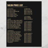 Texan Girl, Haarstylistin, Haarsalonwerbung Flyer (Hinten)