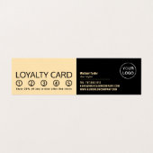 Texan Girl, Hair Stylist, Hair Salon Loyalty Card, Visitenkarten (Innenseite Aufgefaltet)