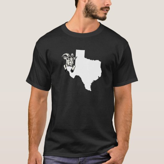 Texan Goat Rancher Goat Bauer Texas Kontur für G T-Shirt (Vorderseite)