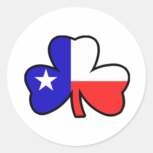 Texan Kleeblatt Sticker (Vorderseite)