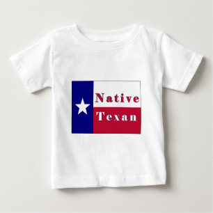 Texan Lone Star Flag Baby T-shirt