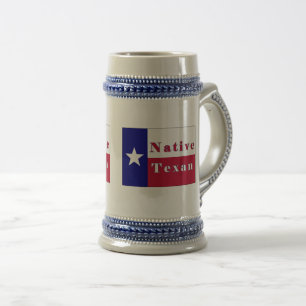 Texan Lone Star Flag Bierglas