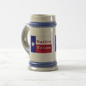 Texan Lone Star Flag Bierglas (Vorderseite Links)