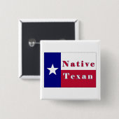 Texan Lone Star Flag Button (Vorne & Hinten)
