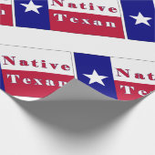 Texan Lone Star Flag Geschenkpapier (Ecke)