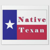 Texan Lone Star Flag Geschenkpapier (Flach)