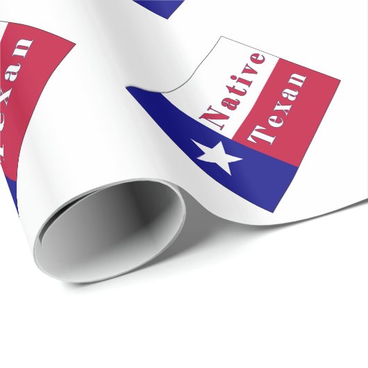 Texan Lone Star Flag Geschenkpapier (Rolleneckpunkt)