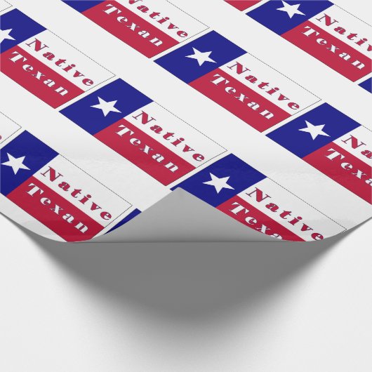 Texan Lone Star Flag Geschenkpapier (Ecke)