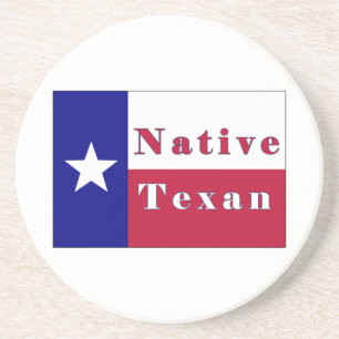 Texan Lone Star Flag Getränkeuntersetzer