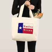 Texan Lone Star Flag Jumbo Stoffbeutel (Vorderseite (Produkt))