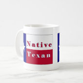 Texan Lone Star Flag Kaffeetasse (Vorderseite Links)