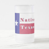 Texan Lone Star Flag Mattglas Bierglas (Mittel)