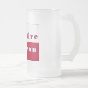 Texan Lone Star Flag Mattglas Bierglas