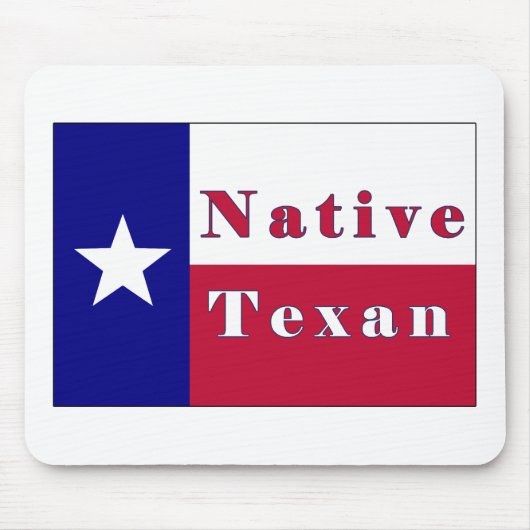 Texan Lone Star Flag Mousepad (Vorne)