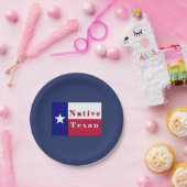 Texan Lone Star Flag Pappteller (Party)