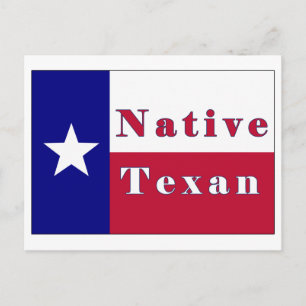 Texan Lone Star Flag Postkarte