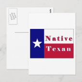 Texan Lone Star Flag Postkarte (Vorne/Hinten)