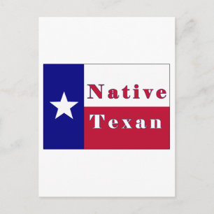 Texan Lone Star Flag Postkarte