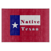 Texan Lone Star Flag Schneidebrett (Vorderseite)