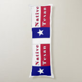 Texan Lone Star Flag Seitenschläferkissen (Vorderseite Vertikal)