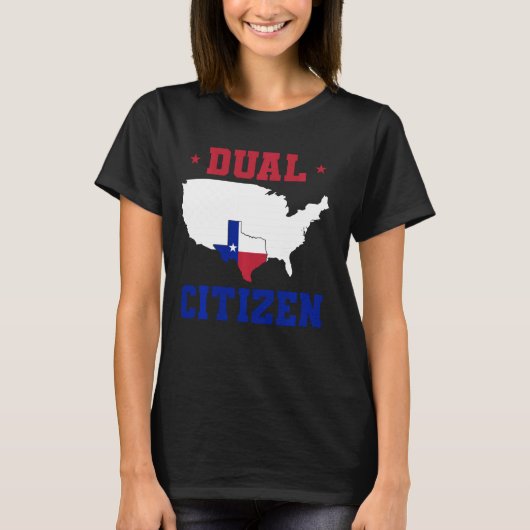 Texan Lone Star Staat Texas T-Shirt (Vorderseite)