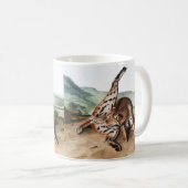 Texan Lynx (Lynx Rufus var maculatus) Illustration Kaffeetasse (VorderseiteRechts)