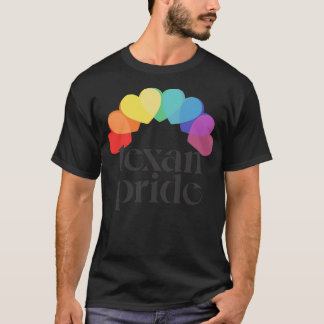 Texan Pride Rainbow Herz ästhetisches Design T-Shirt