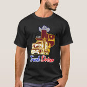 Texan Real Truckers for texas drivers  Trucking Tr T-Shirt (Vorderseite)