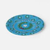 Texan Seal, Texas Pappteller (Schrägansicht)