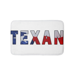 Texan Waving Flag Badematte