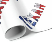 Texan Waving Flag Geschenkpapier (Rolleneckpunkt)