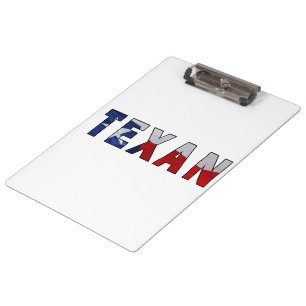 Texan Waving Flag Klemmbrett
