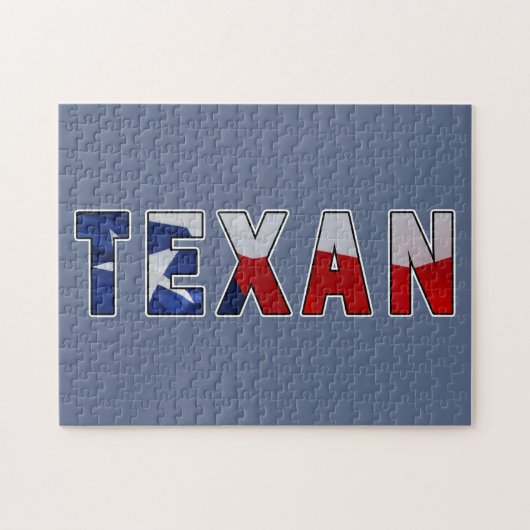 Texan Waving Flag Puzzle (Horizontal)