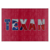 Texan Waving Flag Schneidebrett (Vorderseite)