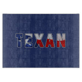 Texan Waving Flag Schneidebrett (Vorderseite)