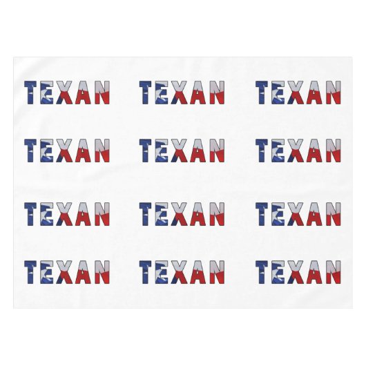 Texan Waving Flag Tischdecke (Vorderseite (Horizontal))