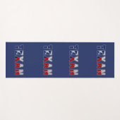 Texan Waving Flag Yogamatte (Vorderseite (Horizontal))
