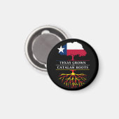 Texanbau mit katalanischen Wurzeln Magnet (Vorderseite/Rückseite)